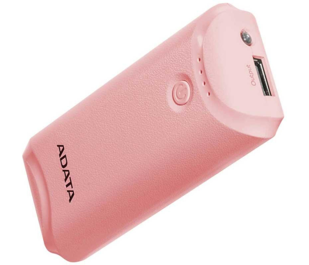 ADATA Power Bank P5000 (5000 mAh, różowy) - 546274 - zdjęcie 2